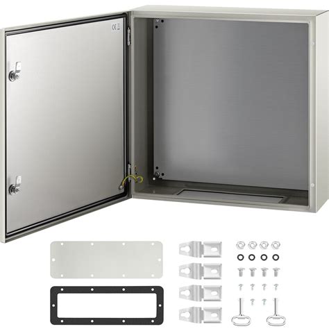 electric junction and inspection plate box mounted outside building|24x24x8 electrical enclosure.